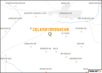 map of Zelënaya Roshcha