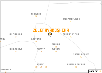 map of Zelënaya Roshcha