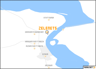 map of Zelenets