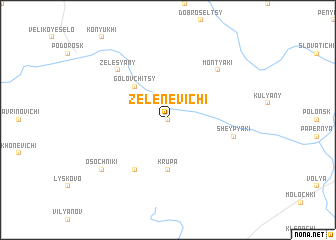 map of Zelenevichi