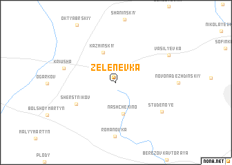 map of Zelenëvka