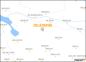 map of Zelengrad