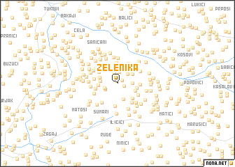 map of Zelenika