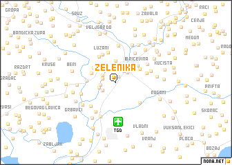 map of Zelenika