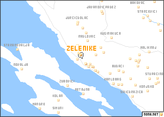 map of Zelenike