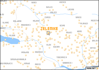 map of Zelenike