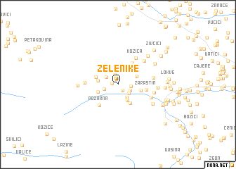 map of Zelenike