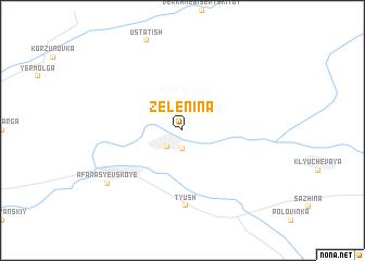 map of Zelenina