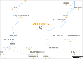 map of Zelenitsa