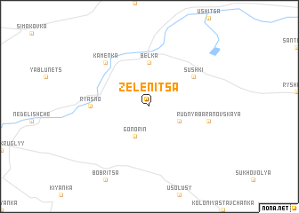 map of Zelenitsa