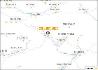 map of Zelenivka
