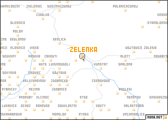 map of Zelenka
