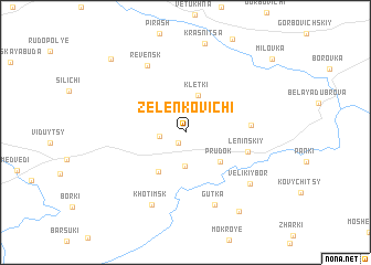 map of Zelenkovichi