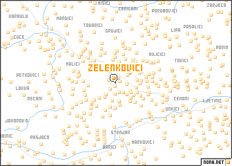 map of Zelenkovići