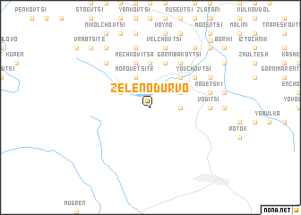 map of Zeleno Dŭrvo