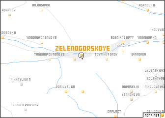 map of Zelenogorskoye