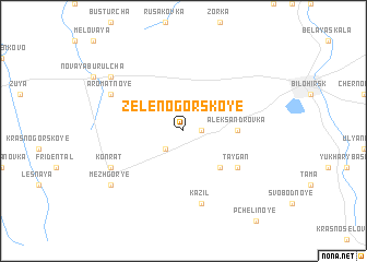 map of Zelenogorskoye