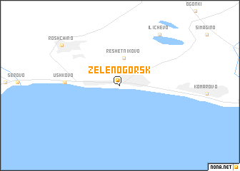 map of Zelenogorsk