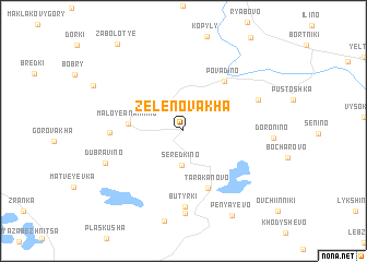 map of Zelenovakha