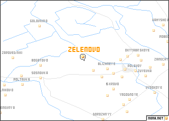 map of Zelënovo