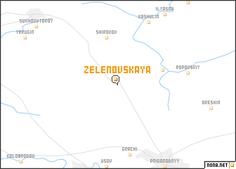 map of Zelënovskaya