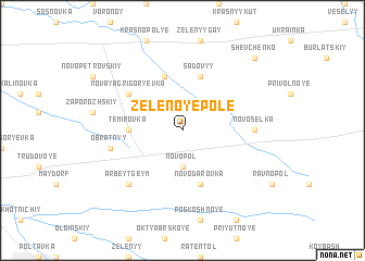 map of Zelënoye Pole