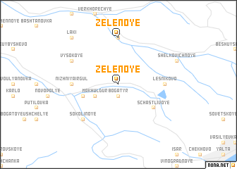 map of Zelënoye