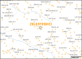 map of Zelentrovići