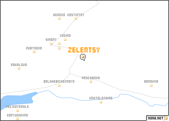 map of Zelentsy