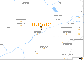 map of Zelënyy Bor