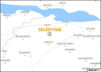 map of Zelënyy Dol