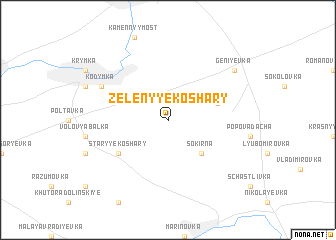 map of Zelënyye Koshary