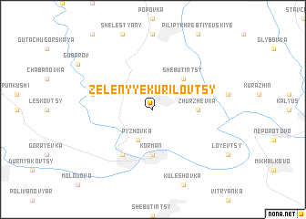 map of Zelënyye Kurilovtsy