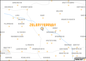 map of Zelënyye Prudy