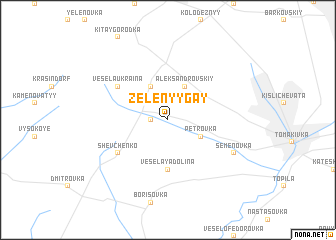 map of Zelënyy Gay