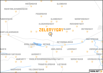 map of Zelënyy Gay