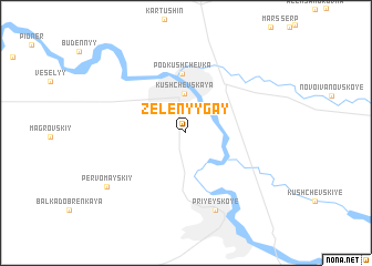 map of Zelënyy Gay