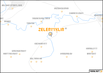 map of Zelënyy Klin