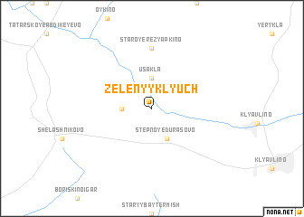 map of Zelënyy Klyuch