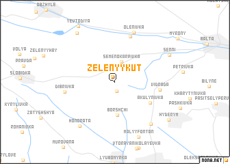 map of Zelenyy Kut