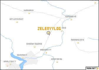 map of Zelënyy Log