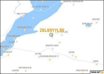 map of Zelënyy Log