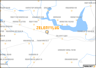 map of Zelënyy Lug