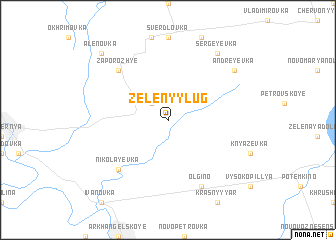 map of Zelënyy Lug