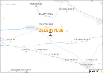 map of Zelënyy Lug