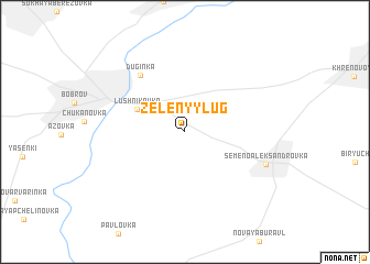map of Zelënyy Lug