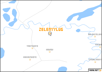 map of Zelenyy Lug