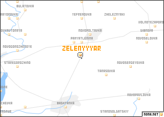 map of Zelënyy Yar