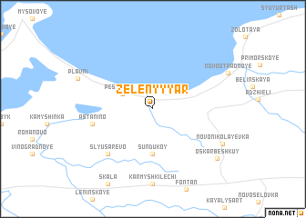 map of Zelënyy Yar