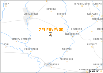 map of Zelënyy Yar